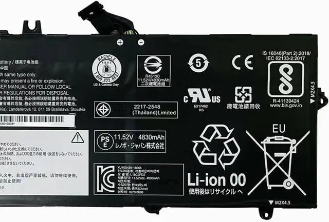 Alt view image 3 of 5 - L18C3PD2 Laptop Battery 57Wh Compatible with Lenovo ThinkPad T14S T490S T495S Series L18L3PD1 L18M3PD1 L18M3PD2 L18C3PD1 SB10T83198 SB10K97651 SB10K97652 SB10K97653 SB10K97654 SB10T83123