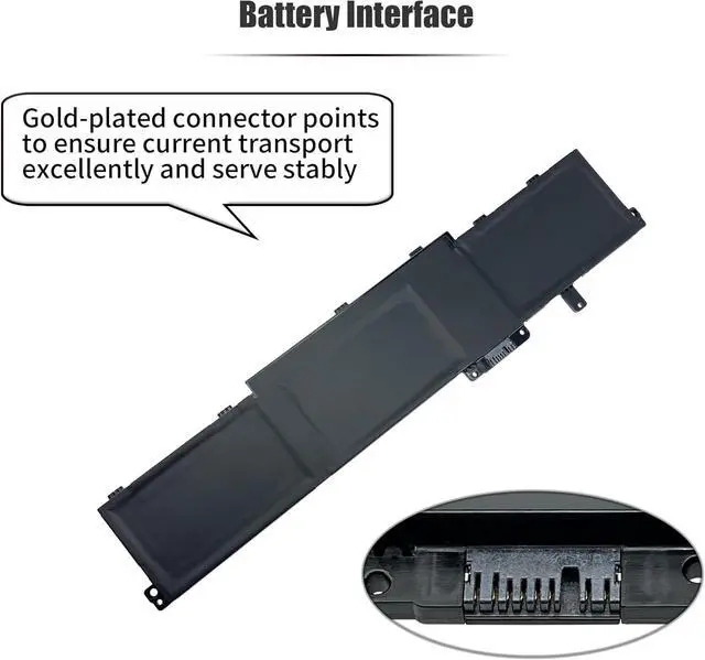 Alt view image 5 of 7 - 94Wh L21M6P70 Laptop Battery Compatible with Lenovo ThinkPad P16 Gen 1 Gen 2 Series Notebook L21L6P70 SB10W51995 5B10W51894 SB10W51994 5B10W51893 [11.52V 8120mAh 6-Cell]