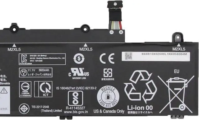 Alt view image 3 of 4 - L19L3PD5 Laptop Battery 45Wh Compatible with Lenovo ThinkPad E14 Gen 2 / E14 Gen 3 / E14 Gen 4 / E15 Gen 2 / E15 Gen 3 / E15 Gen 4 Series L19C3PD5 L19M3PD5 L19D3PD5 L20C3PD4 L20M3PD4