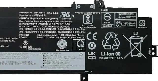 Alt view image 3 of 5 - L21L3P71 Laptop Battery 39.3Wh Compatible with Lenovo ThinkPad T14 Gen 3 / T14 Gen 4 / ThinkPad P14s Gen 3 / P14s Gen 4 Series L21C3P71 L21L4P71 L21M4P71 L21C4P71 L21D4P71 L21M4P72 L21M3P71