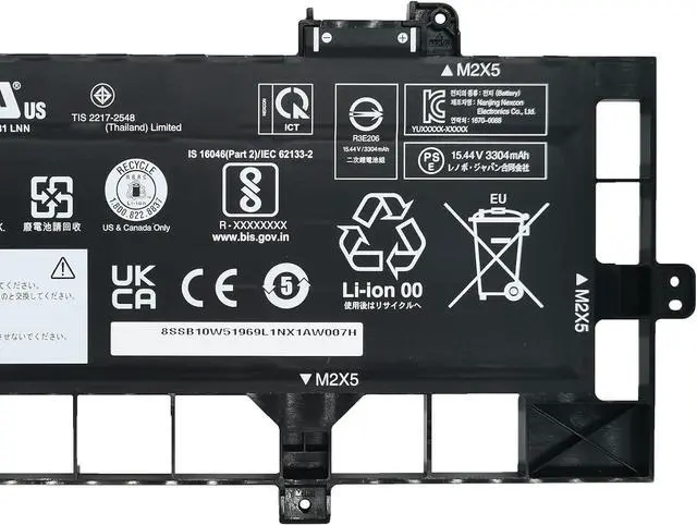 Alt view image 4 of 6 - L21L4P72 Laptop Battery 52.5Wh 3400mAh 15.48V Compatible with Lenovo ThinkPad P16s Gen 1 Gen 2 / T16 Gen 1 Gen 2 / L13 Gen 5 Series L21D4P72 L21M4P73 L21M4P74 L21C4P72 L21D4P73