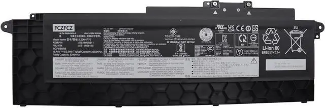 Main image of L23M4P70 Battery 52.5Wh 3392mAh Replacement for Lenovo ThinkPad T16 Gen 3 21MN 21MQ Series SB11H56311 5B11H56410 L23C4P71 SB11H56310 5B11H56409 L23M4P71 L23C4P72 15.48V 4-Cell