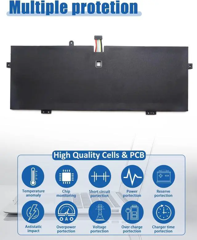 Alt view image 5 of 6 - 75Wh L21C4PH0 L21B4PH0 Battery Replacement for Lenovo IdeaPad Yoga 9-14IAP7 Type 82LU/ Yoga 9-14IRP8 Type 83B1 Series Notebook L21D4PH0 SB11D97143 SB11D97136 15.52V 4835mAh
