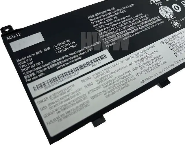 Alt view image 2 of 4 - HWW New 11.25 90Wh 8000mAh L18M6P90 Battery Compatible with Lenovo ThinkPad P53 02DL028 5B10W13901 SB10K97664 L18C6P90 02DL029 5B10W13902 SB10K97665 Series