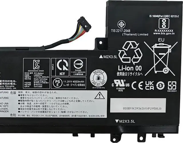 Alt view image 4 of 6 - L22M3PA3 Battery 47Wh 4156mAh Replacement for Lenovo IdeaPad Slim 5-14IRL8 Slim 5-14ABR8 Slim 5-16ABR8 Series SB11K39363 SB11N45424 L22C3PA3 L22C3PA4 L22L3PA4 L22M3PA4 L22B3PA4 11.31V 3-Cell