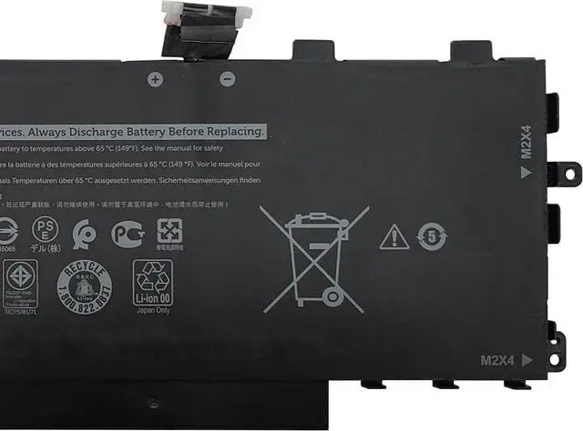 Alt view image 4 of 6 - GHJC5 Battery Replacement for Dell Dell Latitude 9420 9430 / Latitude 9420 2-in-1 / Latitude 9430 2-in-1 Series 3VV58 0JJ4XT 0VTH85 06VJ1F 11.55V 59.6Wh 4900mAh 3-Cells (Short Wire Harness)