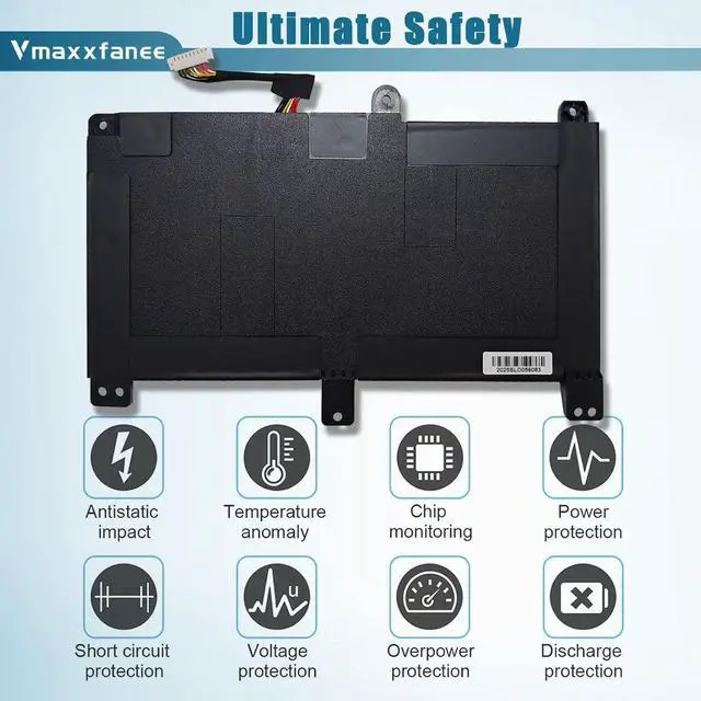 Alt view image 4 of 7 - 48Wh B31N1726 Long Line Battery Replacement for ASUS ROG Strix G531 G531GT-BI7N6 G531GT Series G15 G512LI G512 Series 11.4V 4240mAh