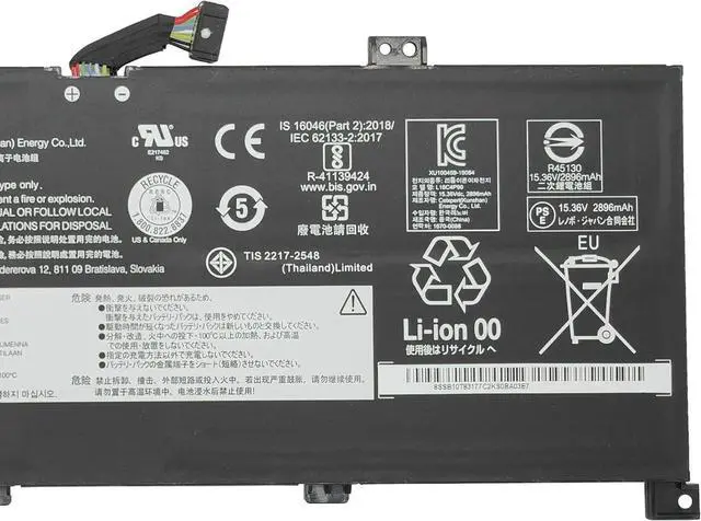 Alt view image 3 of 5 - L18C4P90 Battery 46Wh Replacement for Lenovo ThinkPad L13 L13 Gen2 L13 Yoga L13 Yoga Gen2 Series 5B10W13934 SB10T83120 02DL031 L18D4P90 L18M4P90 15.36V