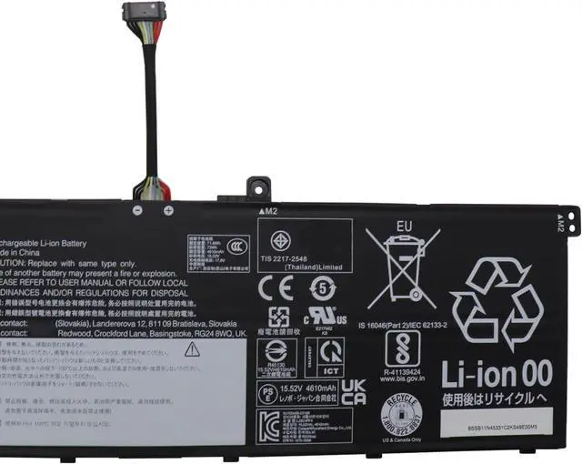 Alt view image 4 of 5 - L22C4PF4 Long Cable Battery 73Wh 4705mAh Replacement for Lenovo Yoga Pro 7-14APH8 7-14IRH8 7-14AHP9 7-14IMH9 / Slim Pro 7-14APH8 7-14ARP8 Series SB11N45331 5B11N45337 L22D4PF4 L22M4PF4 15.52V