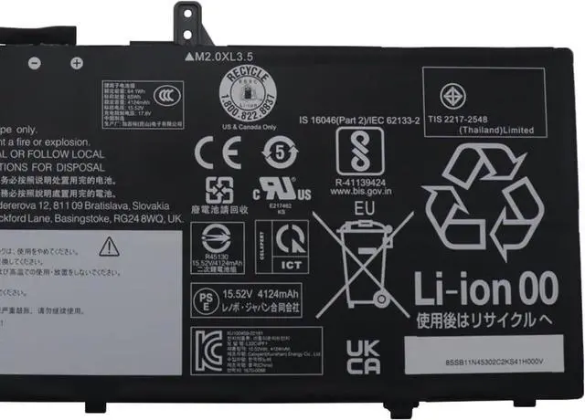 Alt view image 3 of 4 - L22C4PF1 Battery 65Wh 4189mAh Replacement for Lenovo Yoga Slim 6-14IAP8 6-14IRP8 / Slim 7-14IMH9 Series SB11N45302 5B11N45328 SB11J63615 5B11J63614 L22D4PF1 L22M4PF1 15.52V