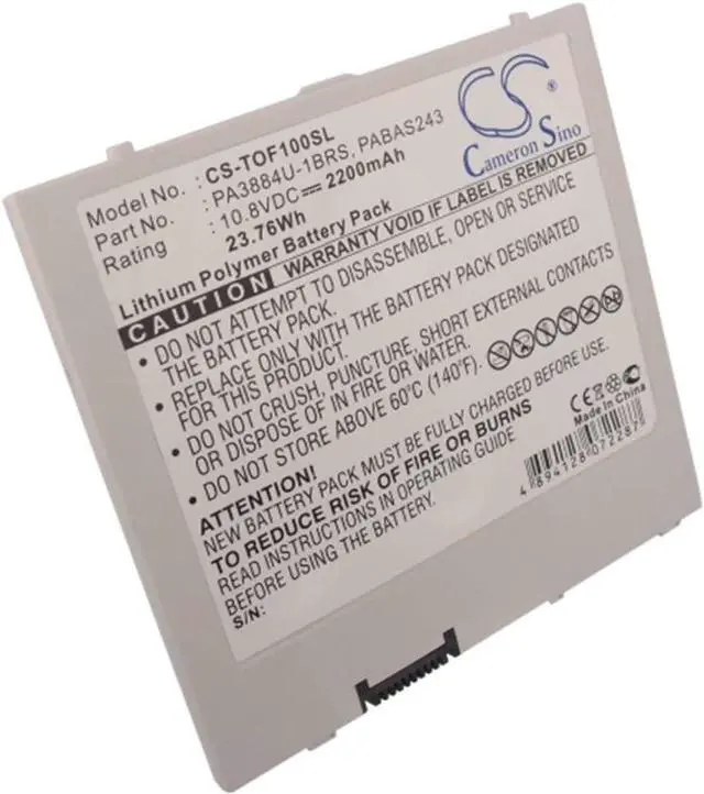 Alt view image 4 of 5 - VINTRONS 2200mAh Replacement Battery for Toshiba 10 Thrive, Follo 100