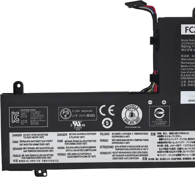 Alt view image 3 of 6 - L17C3PG2 Battery 57Wh Replacement for Lenovo Legion Y530-15ICH-1060 Y540-15IRH Y545 Y7000-2019 Y7000P-1060 Series SB10W67182 5B10W67279 5B10W69457 5B10T31045 5B10Q88559 L17M3PG2 11.55V