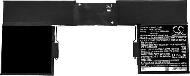 Alt view image 3 of 4 - BELLV Battery Replacement for Microsoft G3HTA001H Surface Book 1785 Keyboard