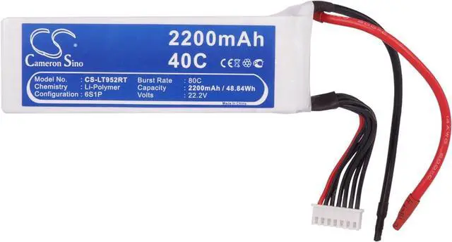 Alt view image 5 of 5 - Replacement Battery Compatible for RC CS-LT952RT (2200mAh/22.2V), CS-LT952RT Battery