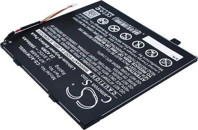 Alt view image 2 of 6 - Replacement Battery Compatible for Switch 10 SW5-015-12KL Switch 10E(SW3-013-187B) Switch 10E(SW3-013-1812) NTL4TET016 (5900mAh/3.8V), KT.0020G.004 AP14A4M AP14A8M Battery
