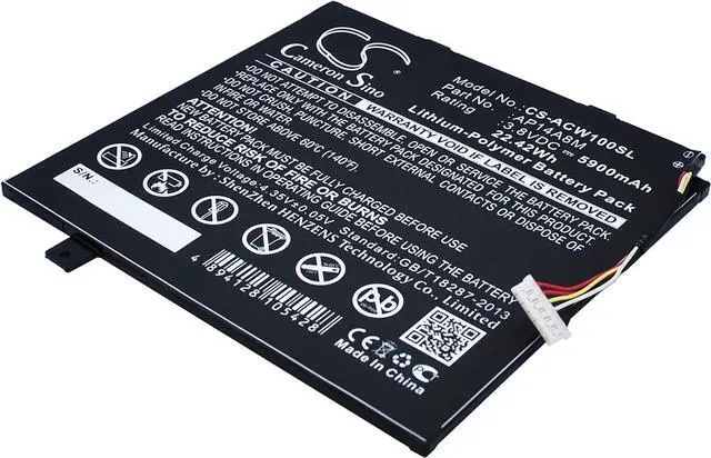 Alt view image 3 of 6 - Replacement Battery Compatible for Switch 10 SW5-015-12KL Switch 10E(SW3-013-187B) Switch 10E(SW3-013-1812) NTL4TET016 (5900mAh/3.8V), KT.0020G.004 AP14A4M AP14A8M Battery