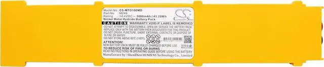 Alt view image 5 of 6 - Compatible with Battery for Metrax 110139, M240, Primedic DM1, Primedic DM10, Primedic DM10-12, Primedic DM3, Primedic DM30, Primedic DM30-12, Primedic EC01, Primedic M240 (3000mAh)