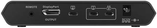 Alt view image 3 of 7 - IOGEAR Access Pro Plus 2-Port USB-C KVM Switch 1 Monitor 2 Computers 4K 60Hz DisplayPort Output 4-Port USB Hub 100W Power Thunderbolt 3/4 Compatible Remote Switch  GCS1602CC