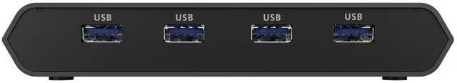 Alt view image 4 of 7 - IOGEAR Access Pro Plus 2-Port USB-C KVM Switch 1 Monitor 2 Computers 4K 60Hz DisplayPort Output 4-Port USB Hub 100W Power Thunderbolt 3/4 Compatible Remote Switch  GCS1602CC