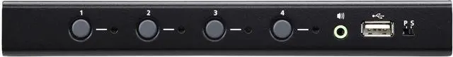 Alt view image 3 of 7 - ATEN CS724KM 4 Port USB KM Switch (Cables Included) Boundless Switching Support Extended Desktops 4 Monitors per pc up to 8 pc Daisy Chained
