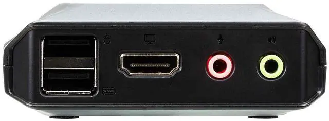 Alt view image 3 of 6 - ATEN CS22H HDMI KVM Switch - 1 Monitors 2 Computers - 2-Port HDMI with Remote Selector  4K DCI 4096x2160-60Hz, 2560x1440-144Hz, USB 2.0, USB Hub, Plug & Play, Compatible with Windows/Mac/Linux