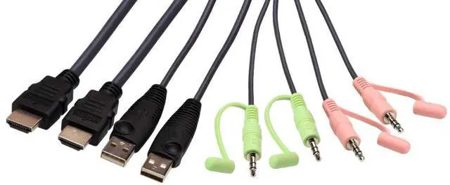 Alt view image 2 of 6 - ATEN CS22H HDMI KVM Switch - 1 Monitors 2 Computers - 2-Port HDMI with Remote Selector  4K DCI 4096x2160-60Hz, 2560x1440-144Hz, USB 2.0, USB Hub, Plug & Play, Compatible with Windows/Mac/Linux