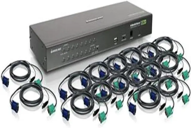 Alt view image 2 of 2 - IOGEAR 16-Port USB PS/2 Combo KVM Switch, w/Full Set of Cables (GCS1716KIT)