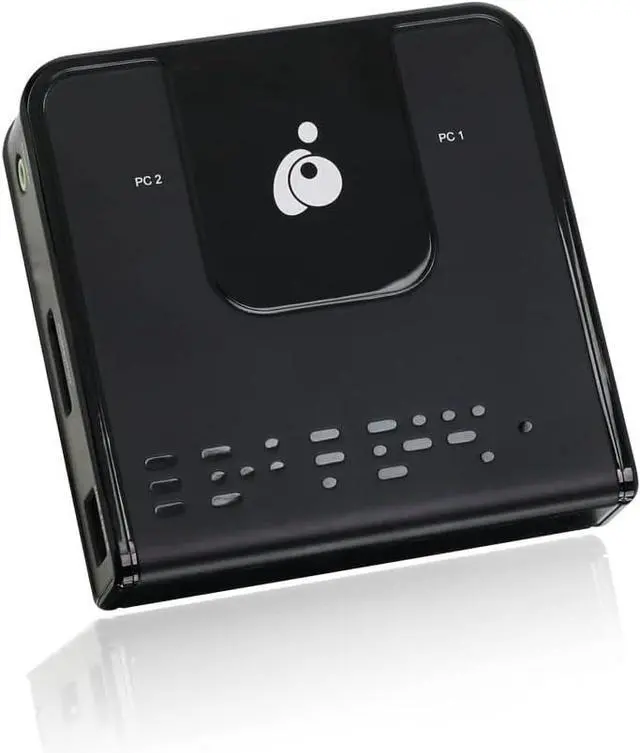 Alt view image 2 of 3 - IOGEAR 2-Port DisplayPort KVM Switch - 4K 60Hz - Hotkey or Remote Button Switch - USB 2.0 Mouse Port Can Be Use As USB Hub and Peripheral Sharing - All Cables Included - Mac/Win - GCS62DP