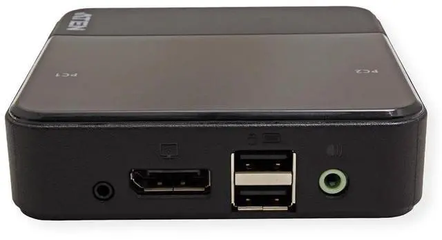 Alt view image 4 of 4 - ATEN USB DisplayPort/Audio 2 Port KVM Switch CS782DP 4K UHD (3840 × 2160 @ 60 Hz) 4K DCI (4096 x 2160 @ 60 Hz), Support Windows, Mac, Sun, and Linux, UK, 1 KVM Market Leader