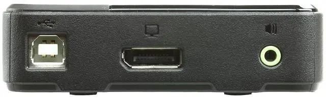 Alt view image 3 of 4 - ATEN USB DisplayPort/Audio 2 Port KVM Switch CS782DP 4K UHD (3840 × 2160 @ 60 Hz) 4K DCI (4096 x 2160 @ 60 Hz), Support Windows, Mac, Sun, and Linux, UK, 1 KVM Market Leader