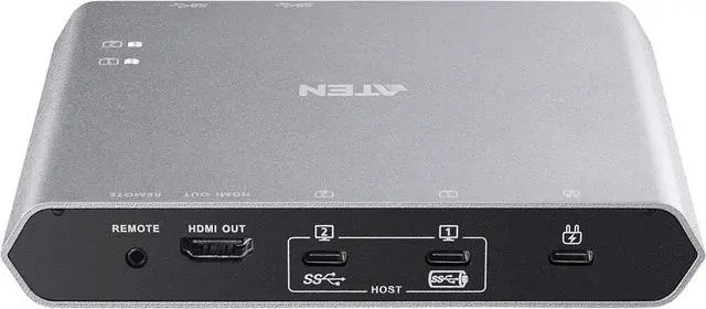 Alt view image 3 of 4 - ATEN 2-Port USB-C Gen 1 Dock Switch with Power Pass-Through | US3310 UK | #1 KVM Market Leader