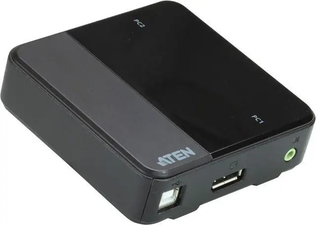 Main image of Aten CS782DP2Port USB DisplayPort/Audio KVM Switch (4K Supported and Cables Included)