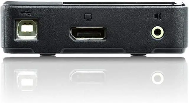 Alt view image 2 of 2 - Aten CS782DP2Port USB DisplayPort/Audio KVM Switch (4K Supported and Cables Included)