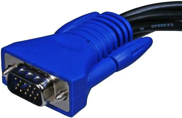 Alt view image 3 of 6 - Monoprice 8-Port USB PS2 Combo KVM Switch - Black With Cables Retail | Supports Windows, Linux, Mac