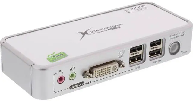 Main image of KVM / audio switch - 2 ports - desktop