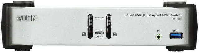 Alt view image 2 of 3 - ATEN CS1912 2-Port USB 3.0 DisplayPort KVMP Switch (Cables Included)