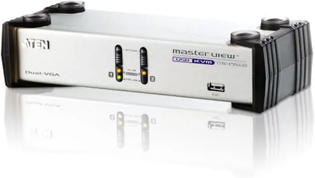 Main image of ATEN CS1742 2-Port USB VGA Dual Display/Audio KVMP Switch