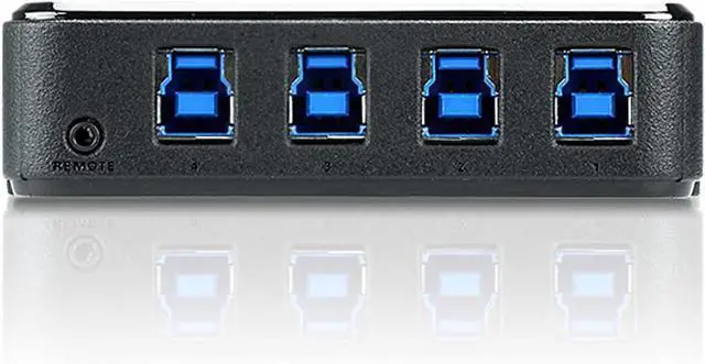Alt view image 2 of 5 - Aten 4-Port USB 3.0 Peripheral Sharing Device, US434-AT (Peripheral Sharing Device)