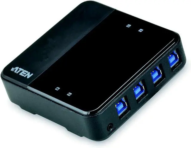 Alt view image 3 of 5 - Aten 4-Port USB 3.0 Peripheral Sharing Device, US434-AT (Peripheral Sharing Device)