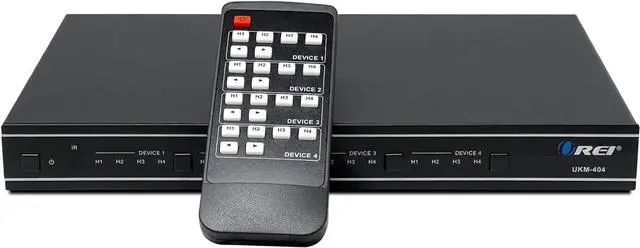 Main image of OREI USB 3.0 4x4 Matrix Peripheral Sharing Switch, Share 4 USB Devices with 4 Different Computer Hosts PC, Printer, Scanner, Mouse, Keyboard, Mulitiple Displays Monitor - IP/Remote Control