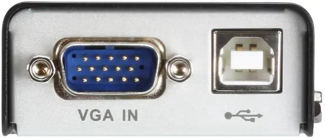 Alt view image 5 of 7 - ATEN CE100 USB VGA Mini KVM Extender Cat 5 Includes CE100L Local Unit and CE100R Remote Unit Up to 1920 x 1200 Extends Local PC VGA/Keyboard/Mouse to Remote Side