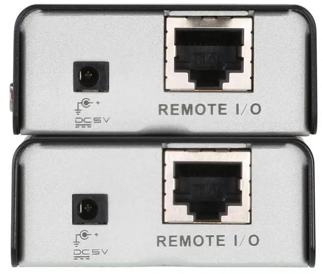 Alt view image 7 of 7 - ATEN CE100 USB VGA Mini KVM Extender Cat 5 Includes CE100L Local Unit and CE100R Remote Unit Up to 1920 x 1200 Extends Local PC VGA/Keyboard/Mouse to Remote Side