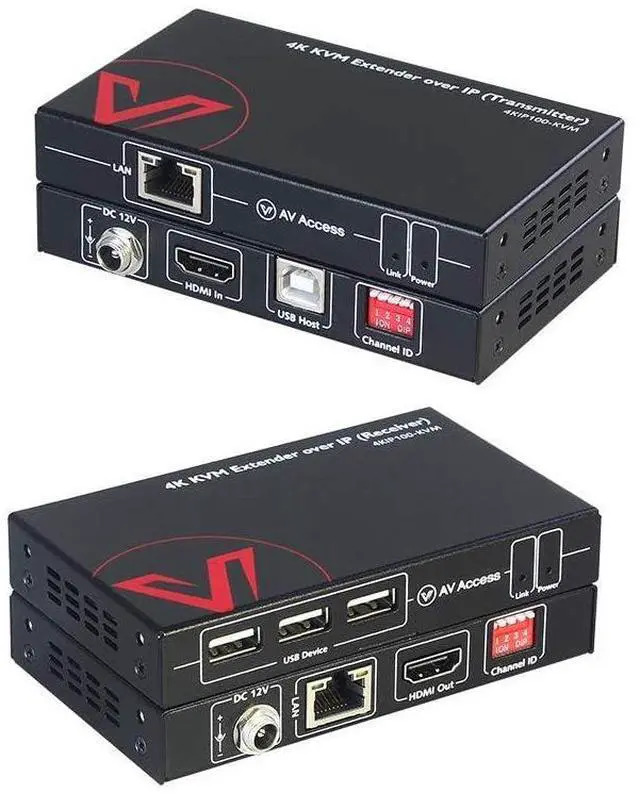 Alt view image 2 of 7 - 4K HDMI USB KVM Extender up to 120M(390ft) Bundle with 1080P HDMI KVM USB Extender Over Cat5e/6/6a/7 up to 80M(260ft)