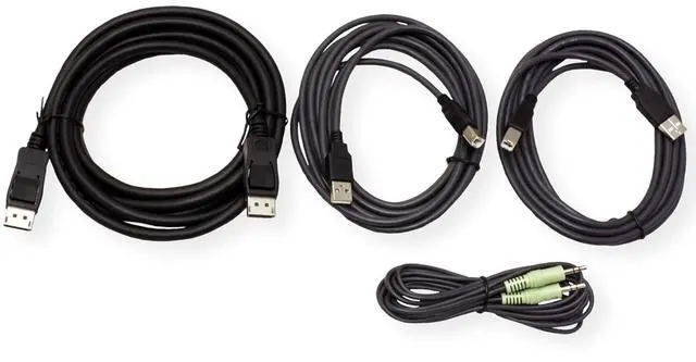 Alt view image 2 of 2 - ATEN 2L-7D03UDPX4 USB DisplayPort Secure KVM Cable Set 3M