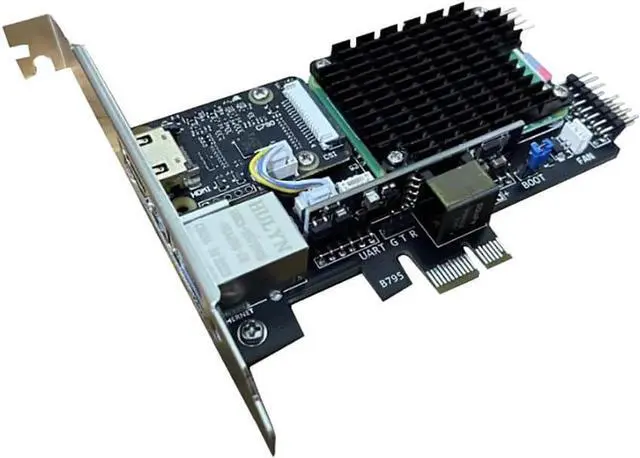 Alt view image 5 of 7 - JMT BliKVM PCIe KVM Over IP Remote Control O&M Server with OLED PoE HDMI-Compatible CSI USB Interface Compatible with Raspberry Pi RPi CM4