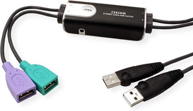 Alt view image 2 of 7 - ATEN CS62KM 2-Port Boundless KM Switch