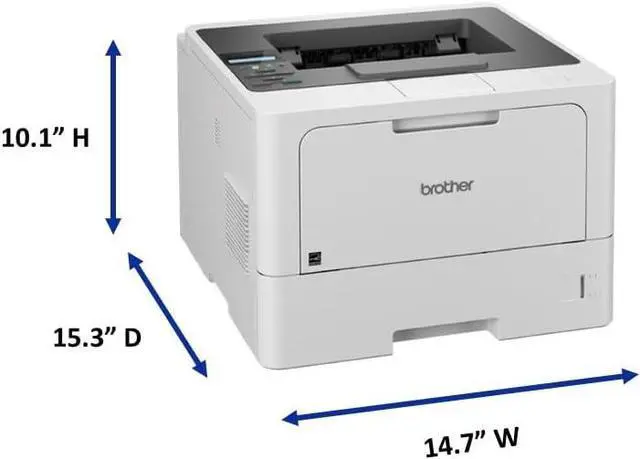 Alt view image 2 of 7 - Brother HL-L5210DW Business Monochrome Laser Printer with Duplex Printing, Versatile PaperHandling, Wireless and Gigabit Ethernet Networking, and Mobile Printing, Works with Alexa