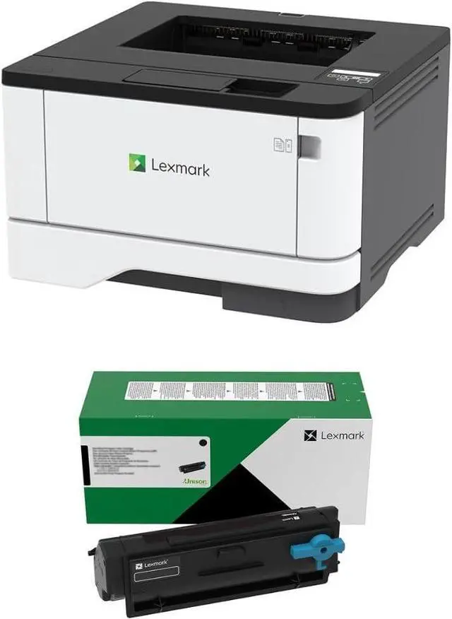 Alt view image 3 of 7 - LEXMARK MS431DN Laser Printer - Monochrome - 42 ppm Mono - 2400 dpi - Automatic Duplex Print - 100 Sheets Input - Gigabit Ethernet (29S0050) Bundle with 55B1000 Black 3K Yield Toner Cartridge