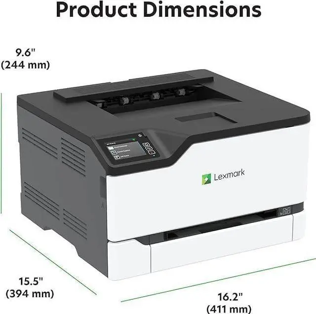 Alt view image 6 of 6 - Lexmark CS431dw Color Laser Printer with Interactive Touch Screen, Full-Spectrum Security and Print Speed up to 26 ppm, White,Small (4-Series)(40N9320)