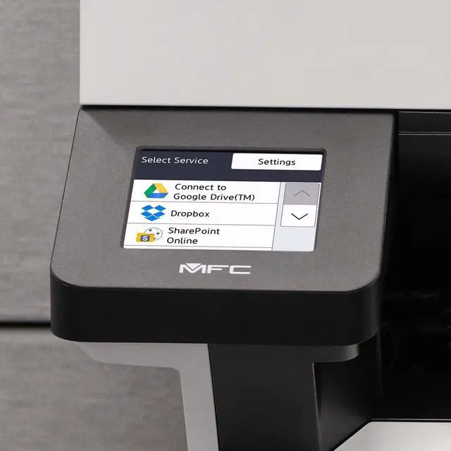 Alt view image 5 of 7 - Brother MFC-L5710DW Business Monochrome Laser All-in-One Printer with Wireless Networking and Duplex Print, Scan, and Copy, Works with Alexa